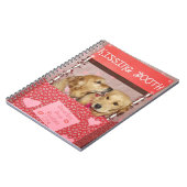 ゴールデン・リトリーバーのキスをするなブース ノートブック (左側)