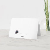 ゴールデン·リトリーバーのクリスマスカード-かわいい犬の子犬 シーズンカード (裏面)