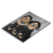 ゴールデン・リトリーバーのゴシックのスタイル ノートブック (左側)