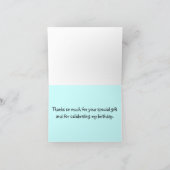 ゴールデン・リトリーバーのサンキューカード サンキューカード (内部)