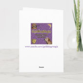 ゴールデン・リトリーバーのディスコの誕生日 カード (裏面)