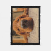 ゴールデン・リトリーバーのフリースブランケット フリースブランケット (正面)