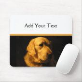 ゴールデン・リトリーバーのポートレートのマウスパッド マウスパッド (マウス)