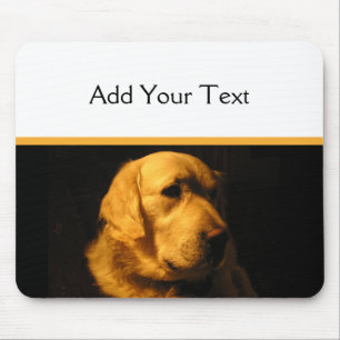 ゴールデン・リトリーバーのポートレートのマウスパッド マウスパッド