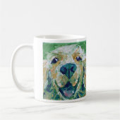 ゴールデン・リトリーバーのマグ コーヒーマグカップ (左)