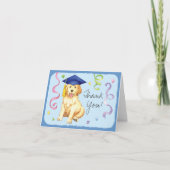 ゴールデン・リトリーバーの卒業生 カード (正面)