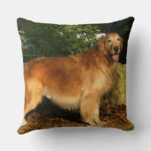 ゴールデン・リトリーバーの喘ぐこと クッション (裏面)