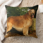 ゴールデン・リトリーバーの喘ぐこと クッション (ブランケット)