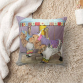 ゴールデン・リトリーバーの回転木馬 クッション (ブランケット)