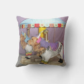 ゴールデン・リトリーバーの回転木馬 クッション (裏面)