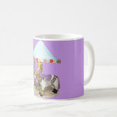 ゴールデン・リトリーバーの回転木馬 コーヒーマグカップ (正面右)