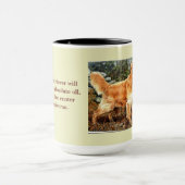 ゴールデン・リトリーバーの大きい男の子の信号器のマグ マグカップ (中央)