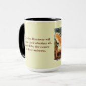 ゴールデン・リトリーバーの大きい男の子の信号器のマグ マグカップ (正面左)