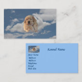 ゴールデン・リトリーバーの天空の繁殖動物の名刺 名刺 (正面/裏面)