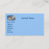 ゴールデン・リトリーバーの天空の繁殖動物の名刺 名刺 (裏面)