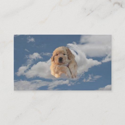 ゴールデン・リトリーバーの天空の繁殖動物の名刺 名刺 (正面)