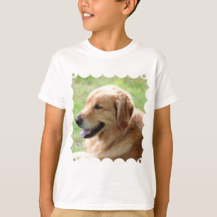 ゴールデン・リトリーバーの子犬の子供のTシャツ Tシャツ