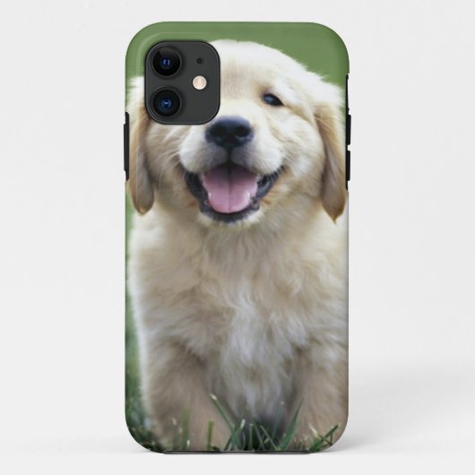 ゴールデン・リトリーバーの子犬のiPhoneの場合 Case-Mate iPhoneケース (裏面)