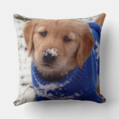 ゴールデン・リトリーバーの子犬 クッション (裏面)