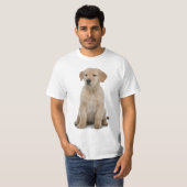 ゴールデン・リトリーバーの子犬 Tシャツ (正面フル)