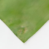 ゴールデン・リトリーバーの居心地のよいかわいい子犬の夢を見ること フリースブランケット (角)