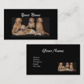 ゴールデン・リトリーバーの恋人の名刺 名刺 (正面/裏面)