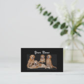 ゴールデン・リトリーバーの恋人の名刺 名刺 (スタンド正面)