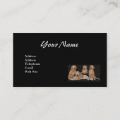 ゴールデン・リトリーバーの恋人の名刺 名刺 (裏面)