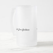 ゴールデン・リトリーバーの曇らされたガラスのマグ、パーティー フロストグラスビールジョッキ (正面左)