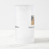 ゴールデン・リトリーバーの曇らされたガラスのマグ、パーティー フロストグラスビールジョッキ (中央)