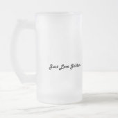 ゴールデン・リトリーバーの曇らされたガラスのマグ、パーティー フロストグラスビールジョッキ (左)