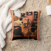 ゴールデン・リトリーバーの枕 クッション (ブランケット)