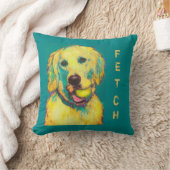 ゴールデン・リトリーバーの枕 クッション (ブランケット)