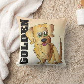 ゴールデン・リトリーバーの枕 クッション (ブランケット)