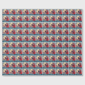 ゴールデン・リトリーバーの様式化された愛 ラッピングペーパー (フラット)