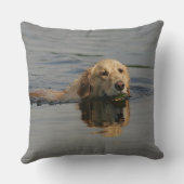 ゴールデン・リトリーバーの水泳 クッション (裏面)