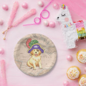 ゴールデン・リトリーバーの海賊 ペーパープレート (パーティー)