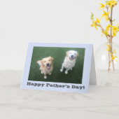 ゴールデン·リトリーバーの父親のデイカード カード (黄色い花)