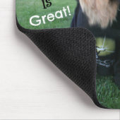 ゴールデン・リトリーバーの生命は素晴らしいです マウスパッド (コーナー)