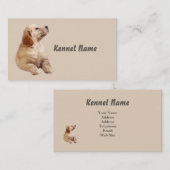 ゴールデン・リトリーバーの繁殖動物の名刺 名刺 (正面/裏面)