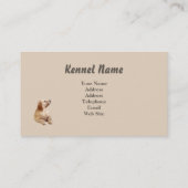 ゴールデン・リトリーバーの繁殖動物の名刺 名刺 (裏面)