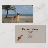 ゴールデン・リトリーバーの繁殖動物の名刺 名刺 (正面/裏面)