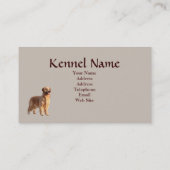 ゴールデン・リトリーバーの繁殖動物の名刺 名刺 (裏面)