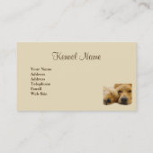 ゴールデン・リトリーバーの繁殖動物の名刺 名刺 (裏面)