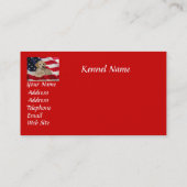 ゴールデン・リトリーバーの繁殖動物の名刺 名刺 (裏面)