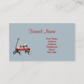 ゴールデン・リトリーバーの繁殖動物の名刺 名刺 (裏面)