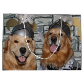 ゴールデン・リトリーバーの騎士 ラージペーパーバッグ (裏面)