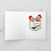 ゴールデン・リトリーバーの"いけないですかニース"のクリスマスカード シーズンカード (内部)