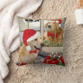 ゴールデン・リトリーバーの"いけないですかニース"の枕 クッション (ブランケット)