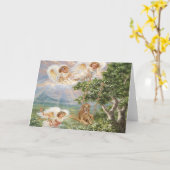 ゴールデン・リトリーバーのAntonioの天使カード カード (黄色い花)